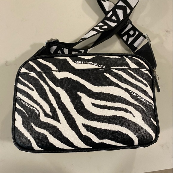 NWT - Karl Lagerfeld Maybelle Bag - Zebra Print - Picture 5 of 9
